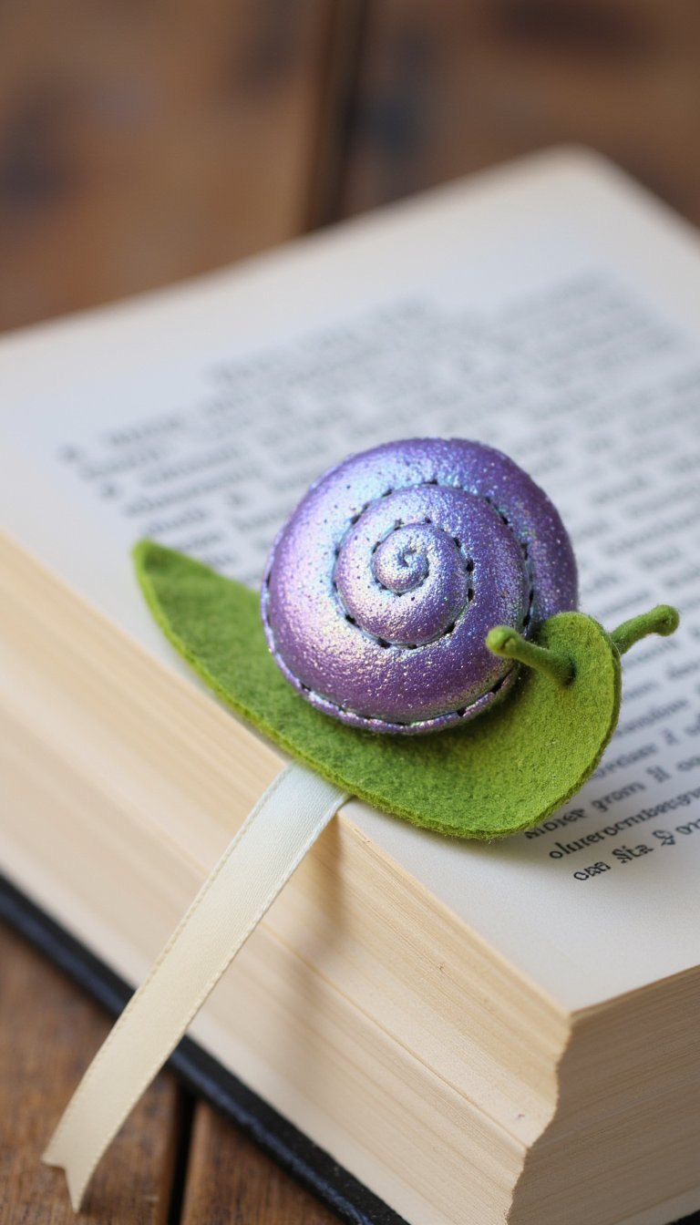 19. Snail-Shaped Bookmark