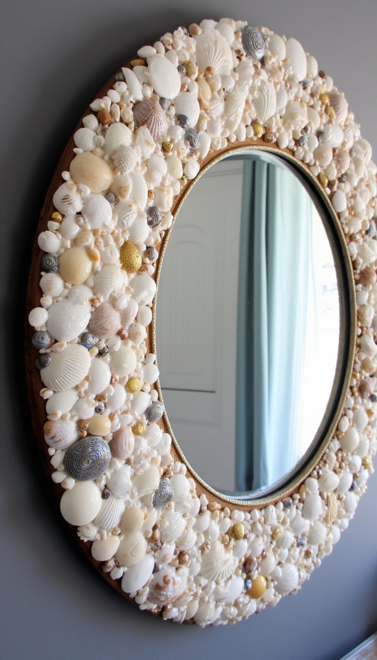 5. Seashell Mirror Border