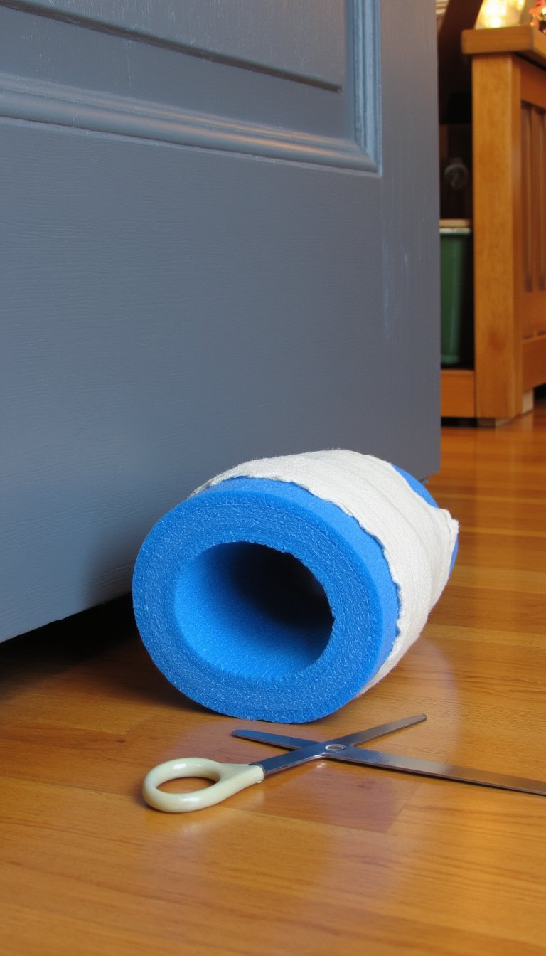 11. DIY Draft Stopper for Doors