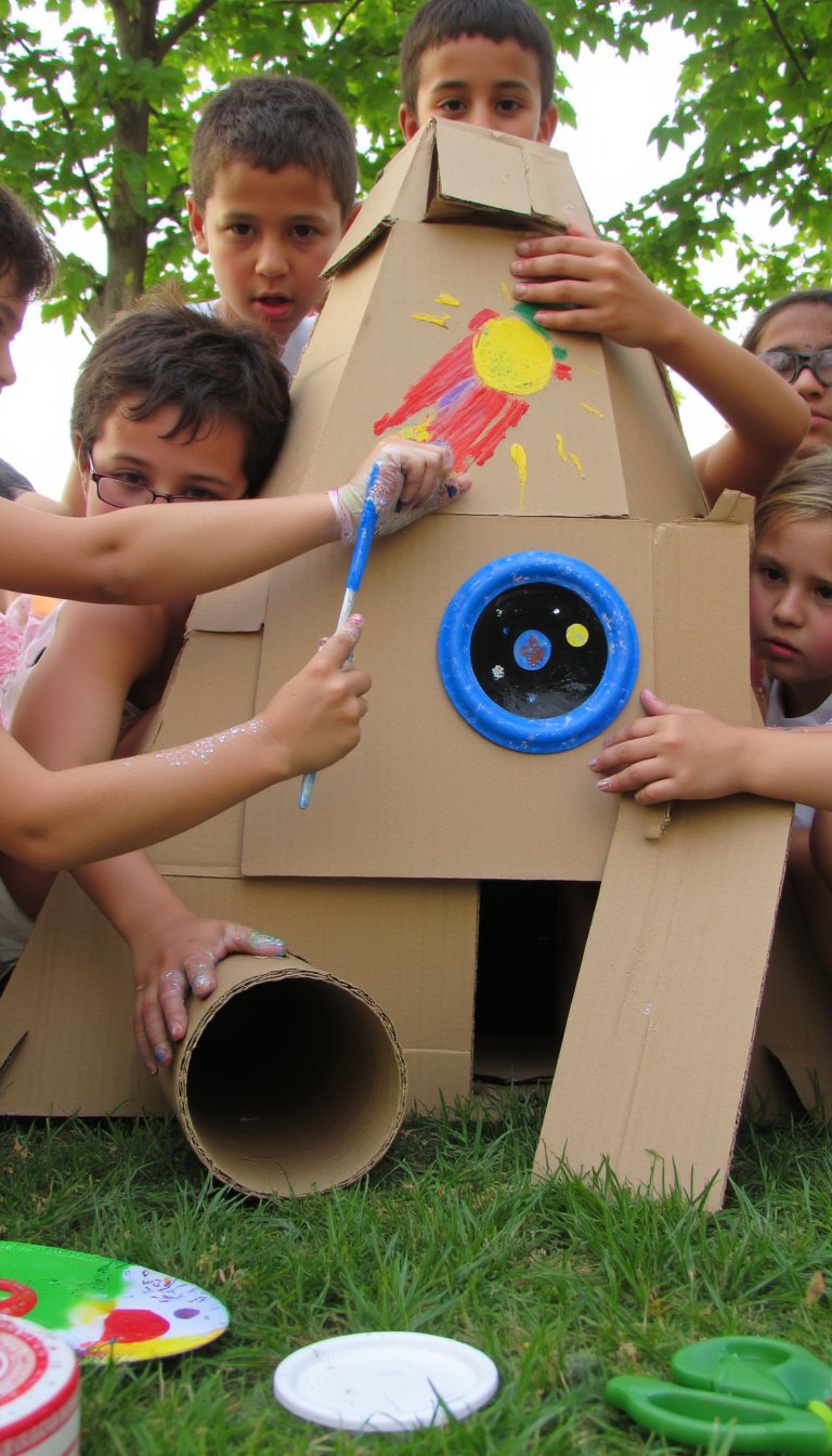 15. Cardboard Fort Building & Decorating