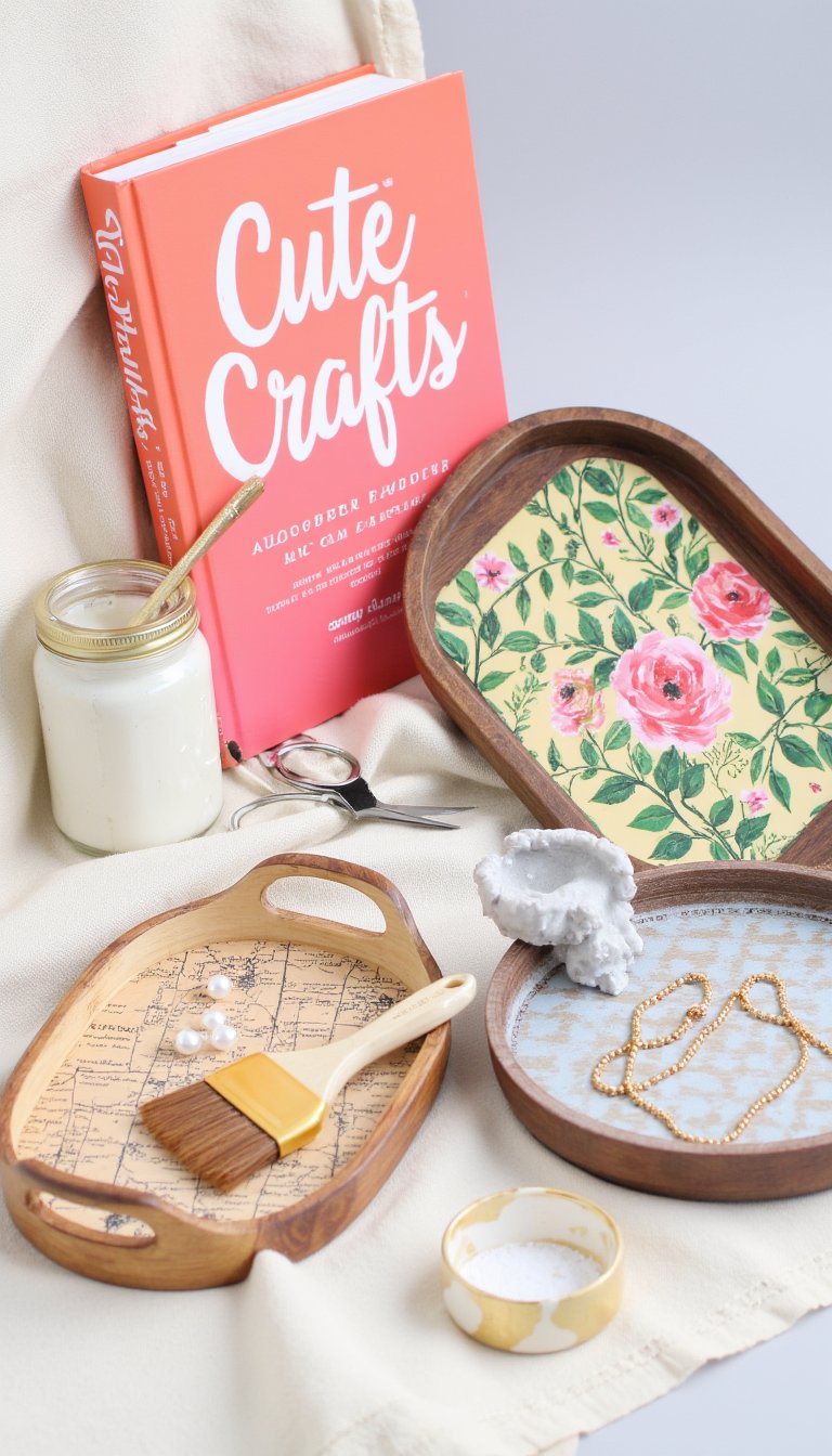 7. Decoupaged Trinket Trays