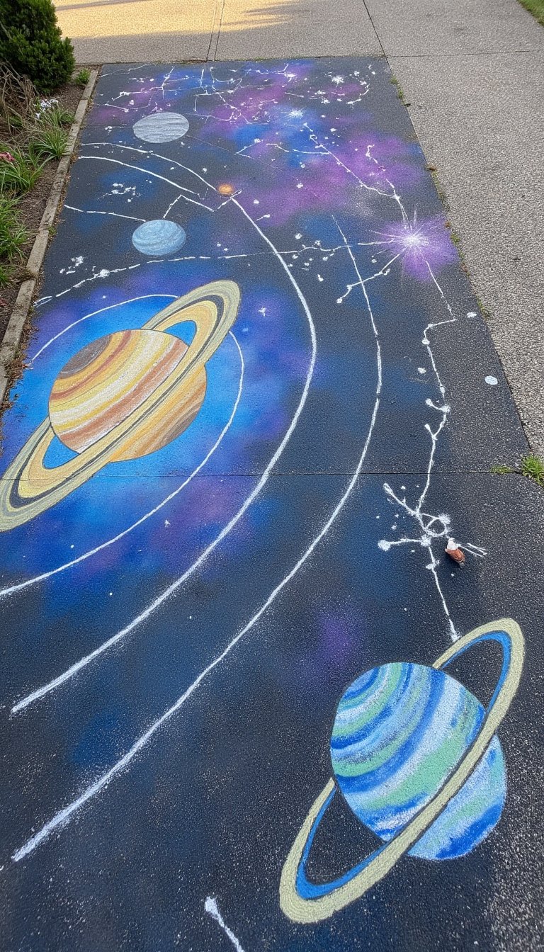 7. Celestial Sidewalk: Constellations & Planets