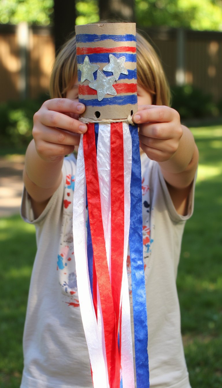 9. DIY Star-Spangled Wind Socks
