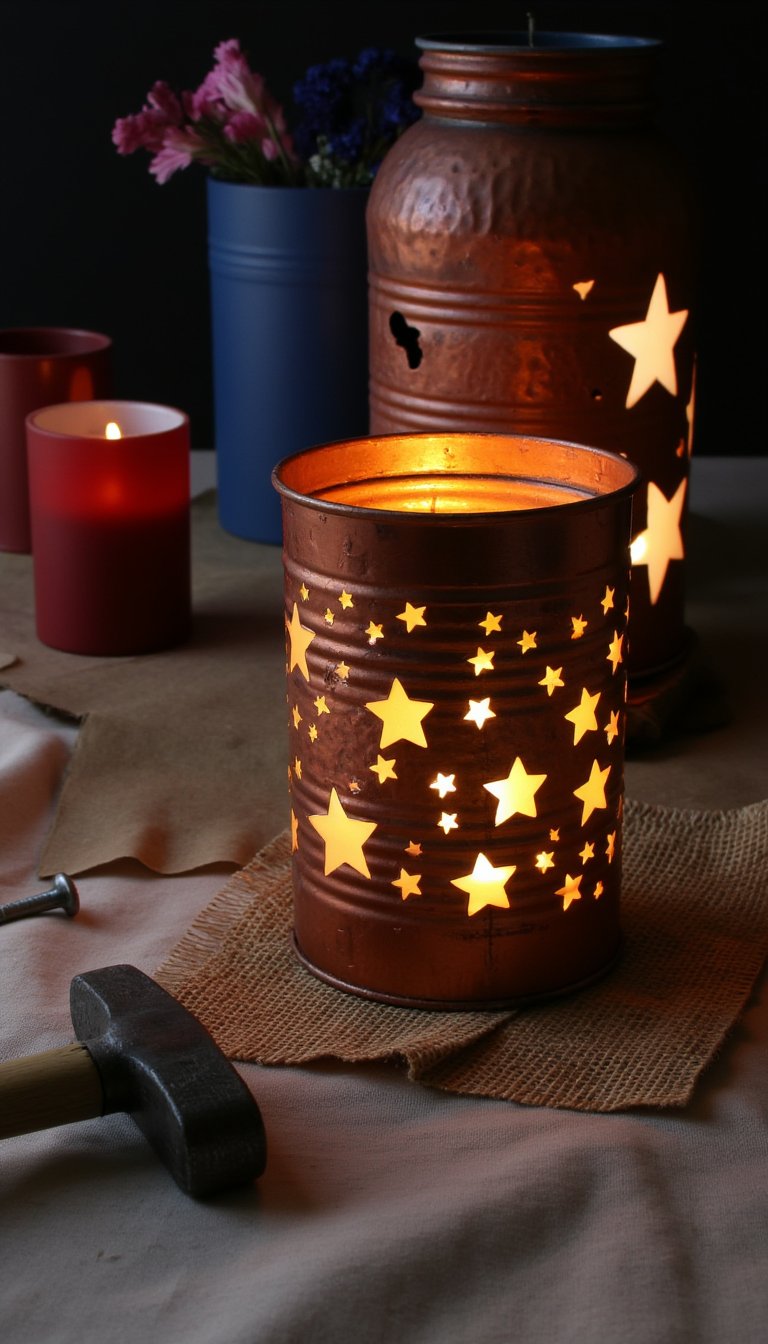 11. Tin Can Lanterns