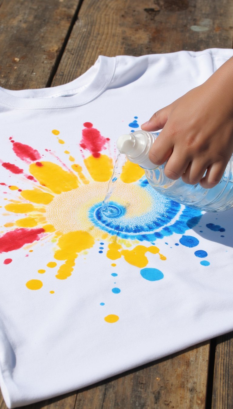 6. DIY Tie-Dye with Markers