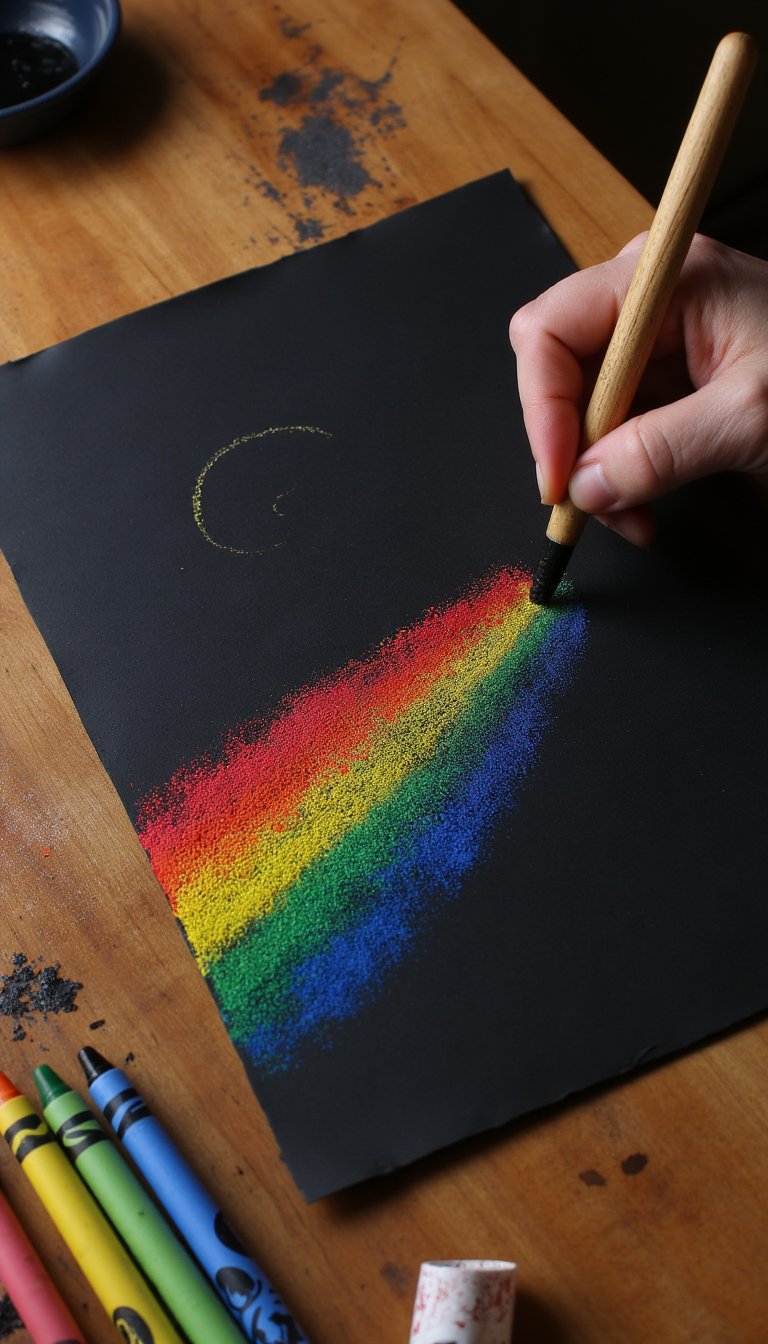 15. Homemade Scratch Art