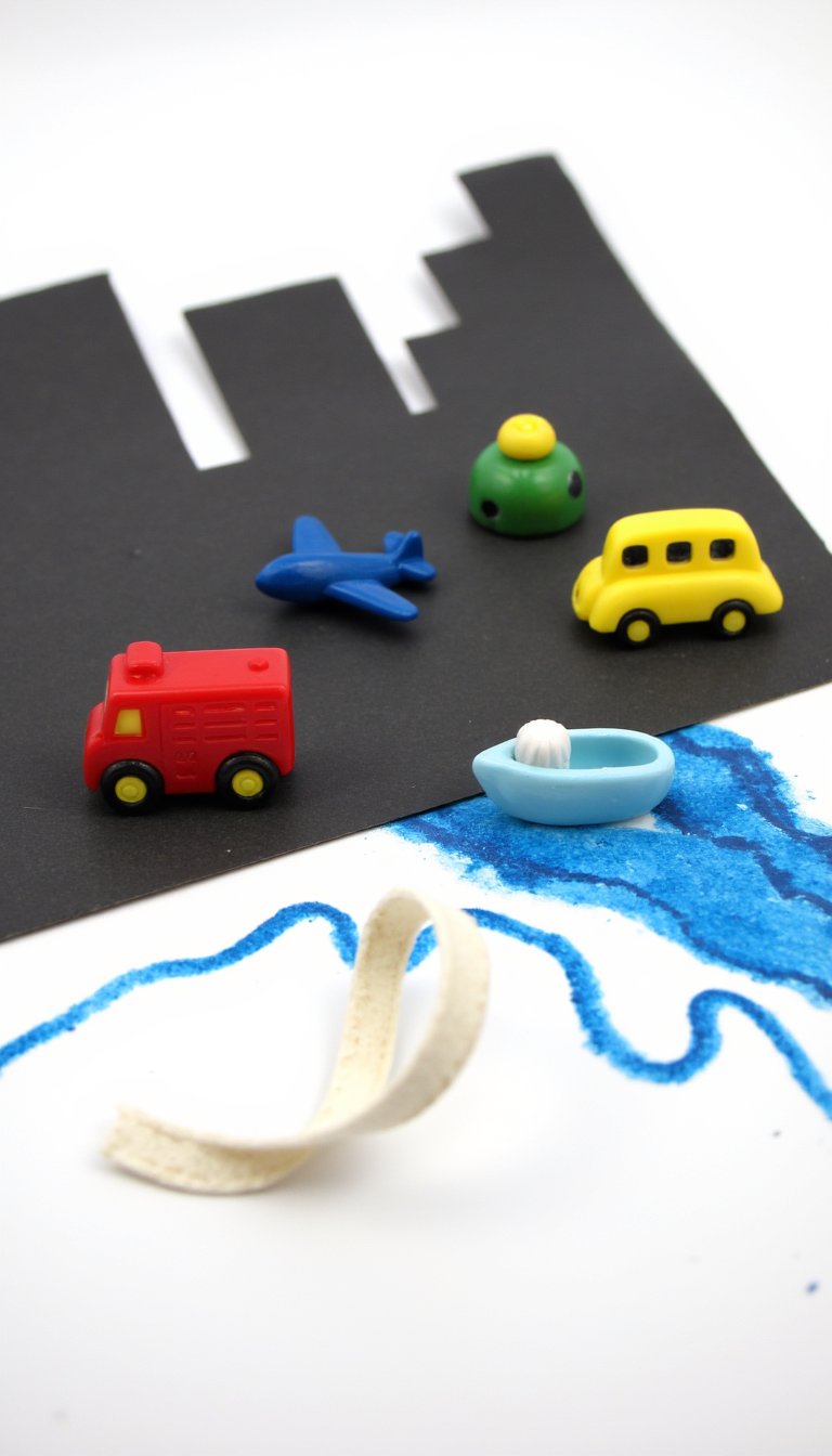 29. City Skyline & Vehicle Sticker Scene