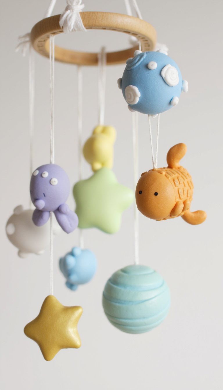 22. Floating Mobile for Babies or Decor
