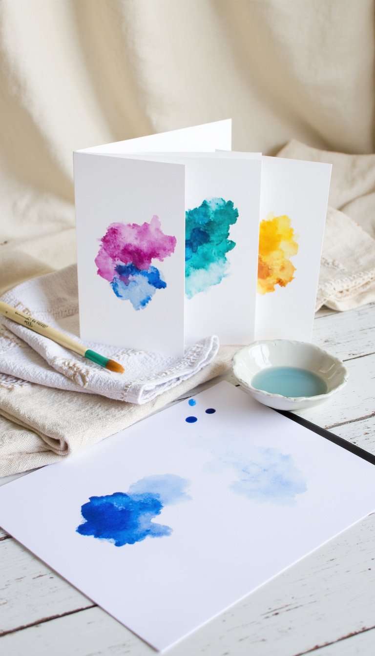 18. Watercolor Wash Cards