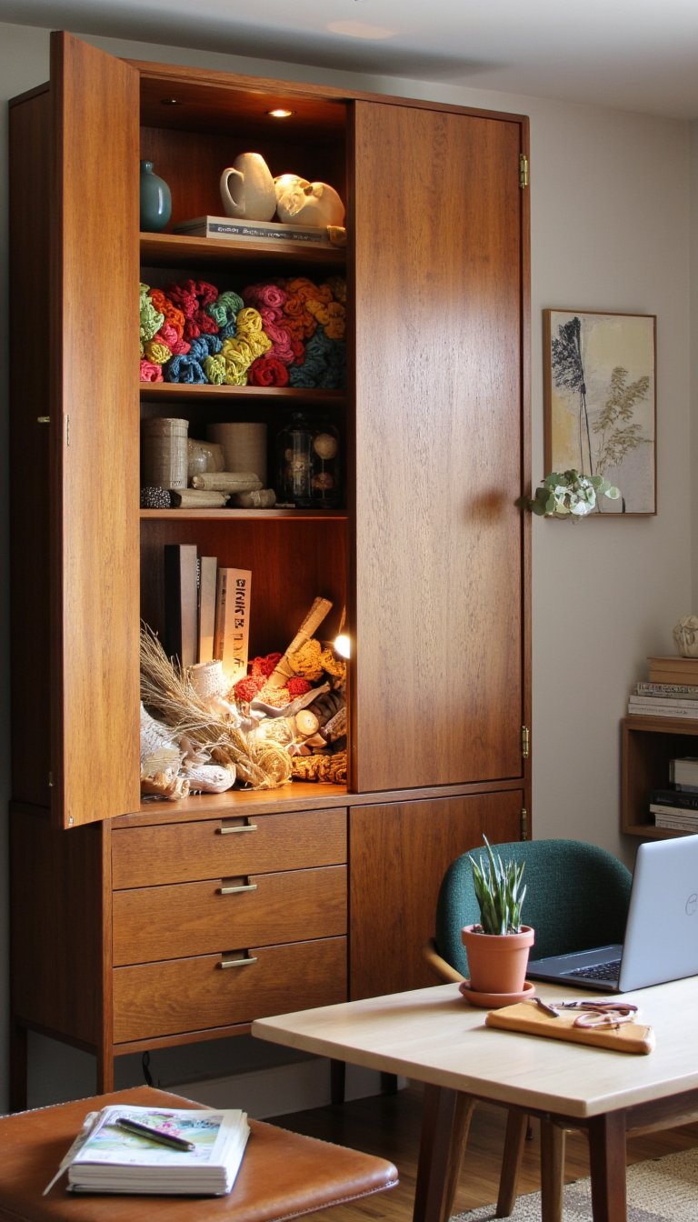 4. The "Hide-the-Mess" Credenza