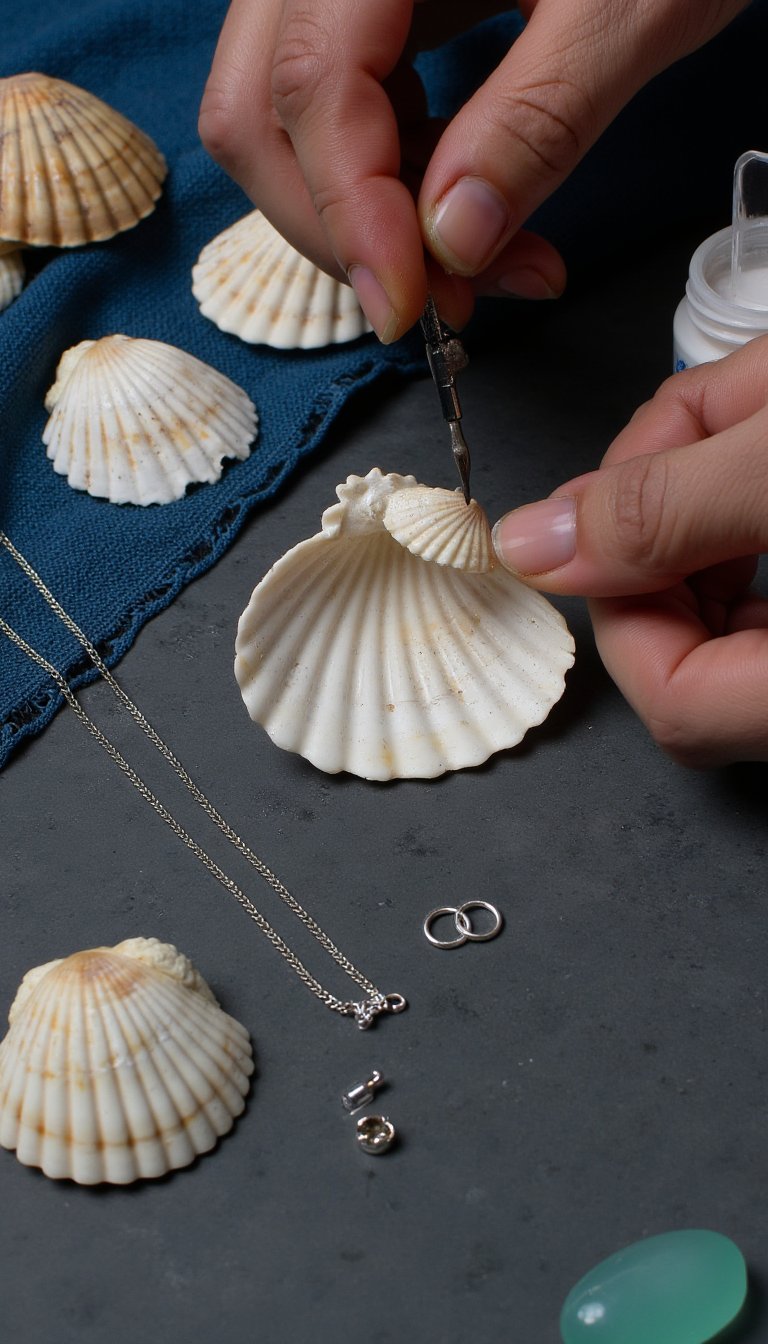 18. Handmade Seashell Jewelry