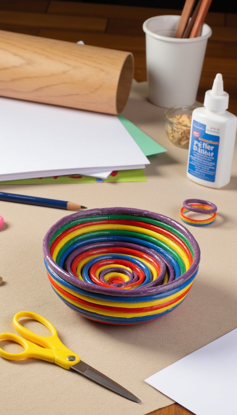 6. Recycled Magazine Bowls
