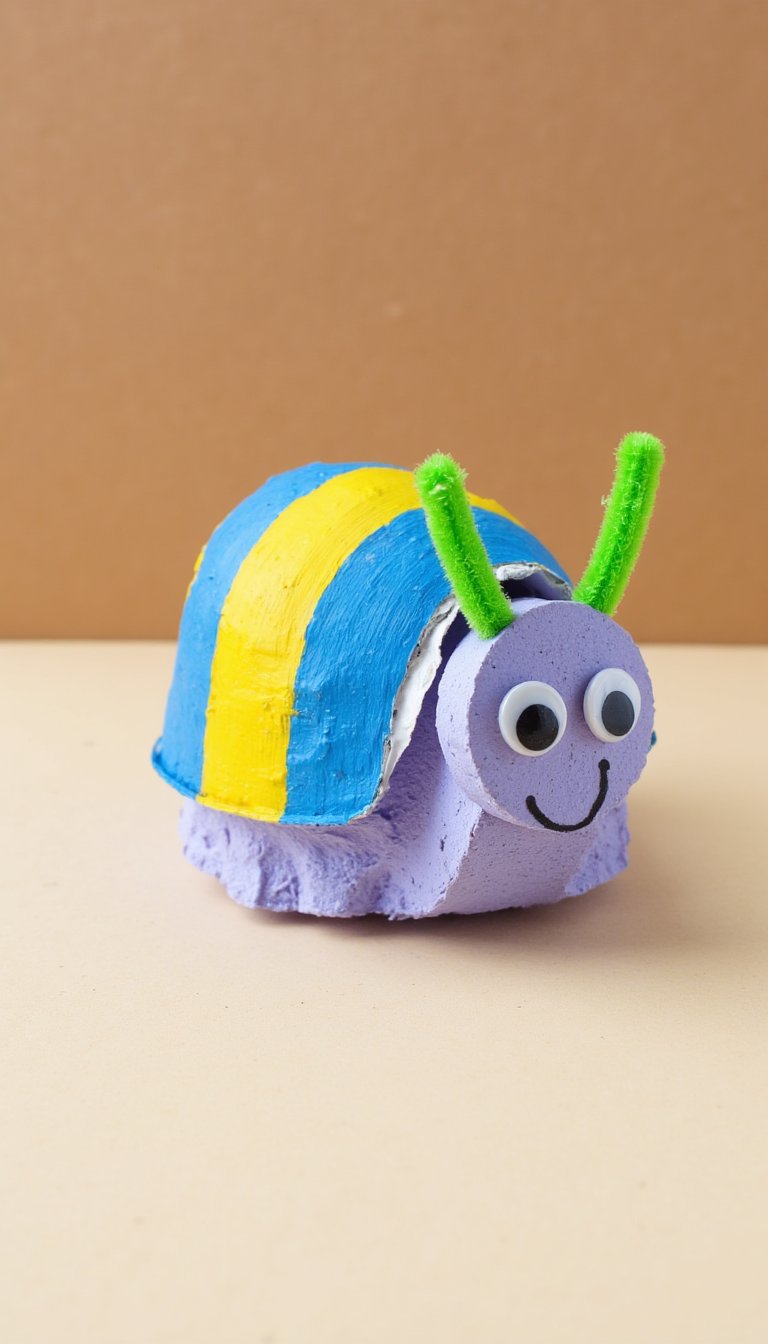 5. Egg Carton Snail