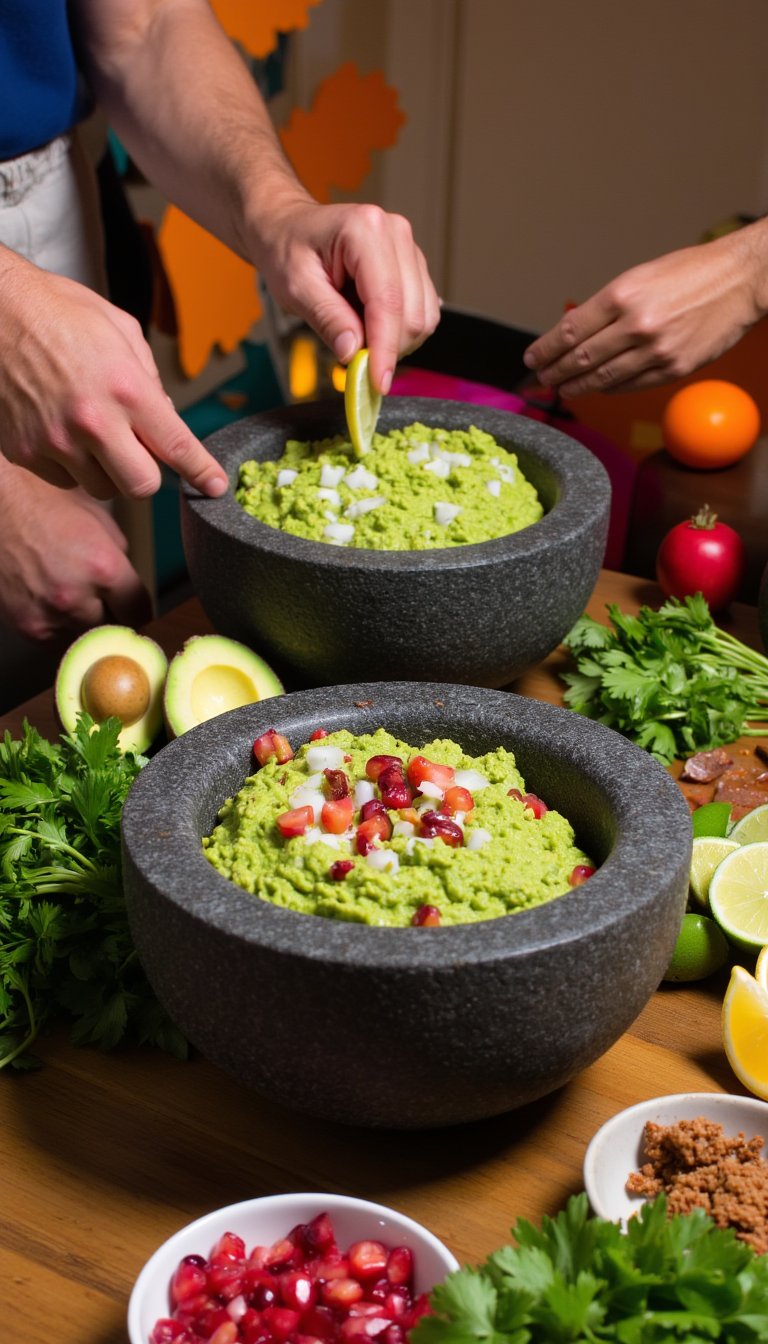 3. Elevate Your Guac with a Live Guacamole Mashing Competition