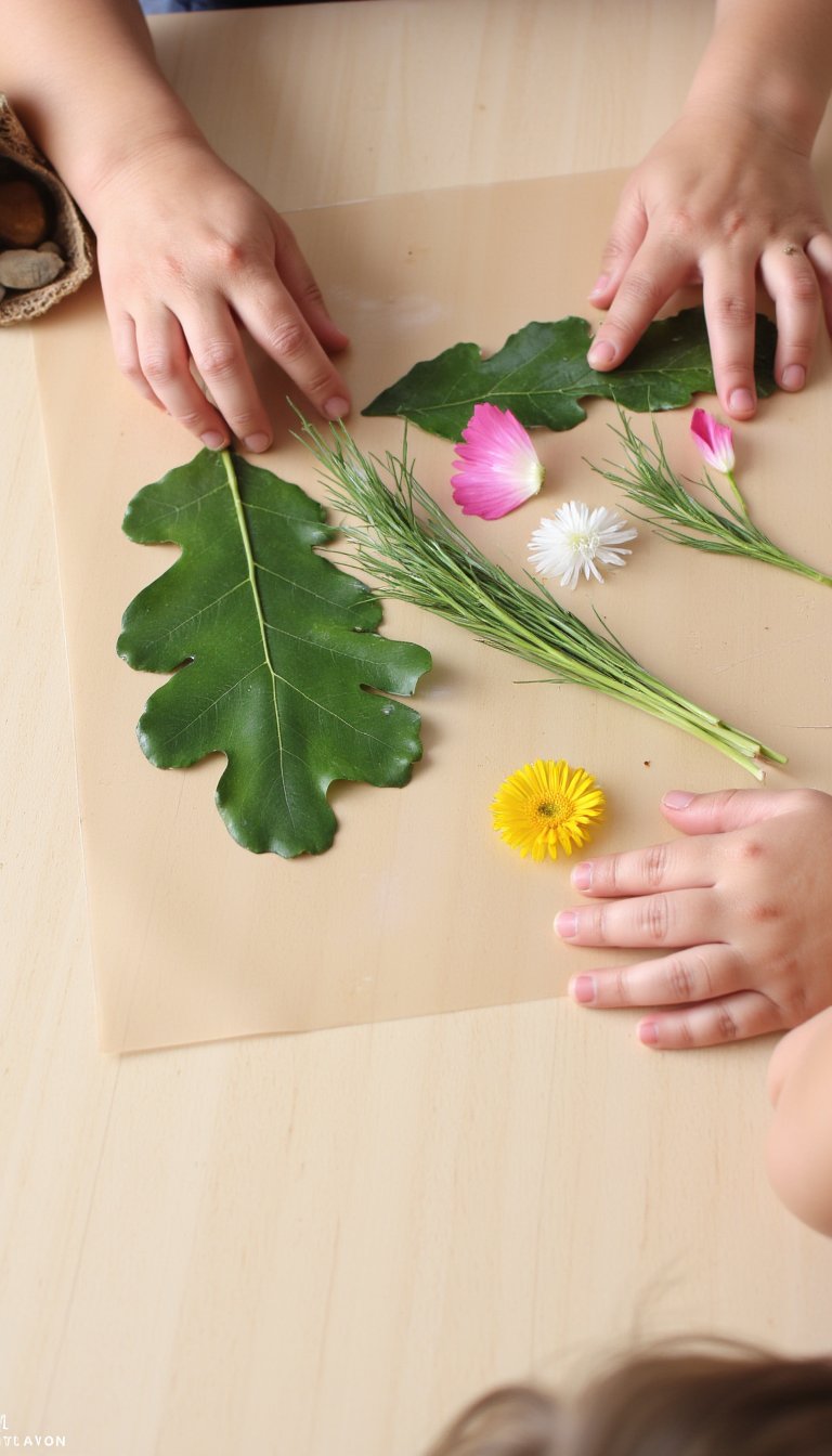 2. Nature Collage Sun Catchers