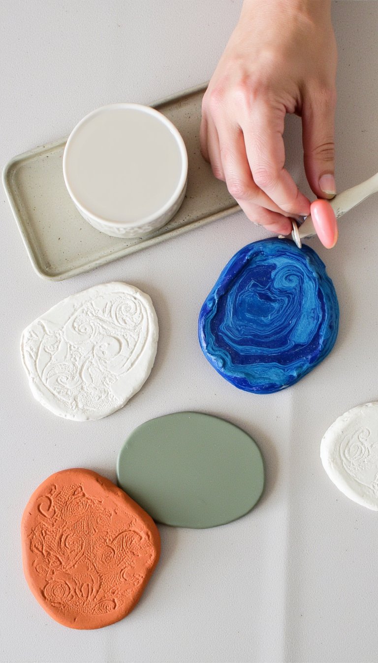 2. Custom Coaster Set with Holder