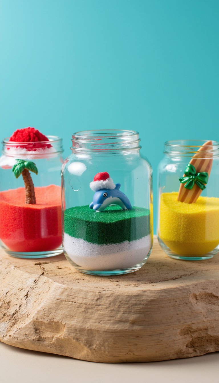 2. Beach Sand Snow Globes