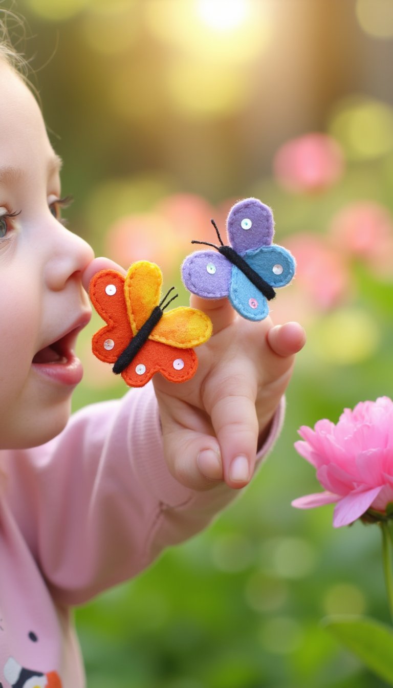 8. Butterfly Finger Puppets