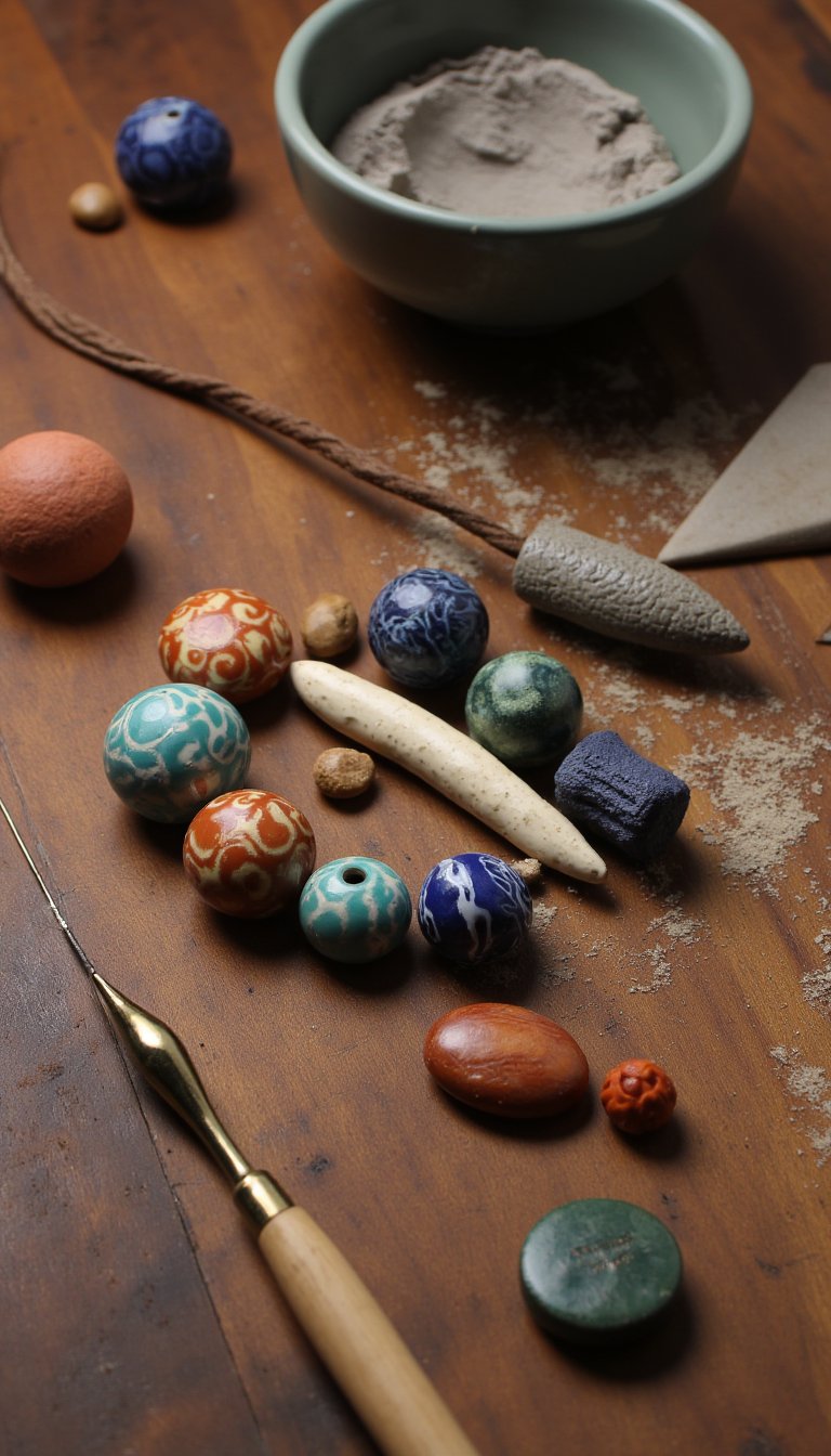 14. Decorative Clay Beads