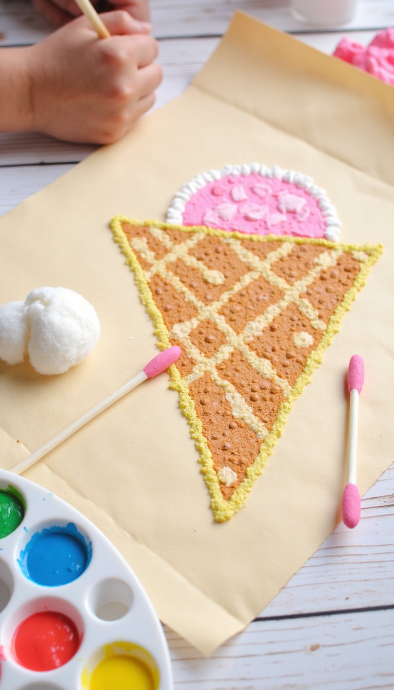 28. Ice Cream Cone Pointillism