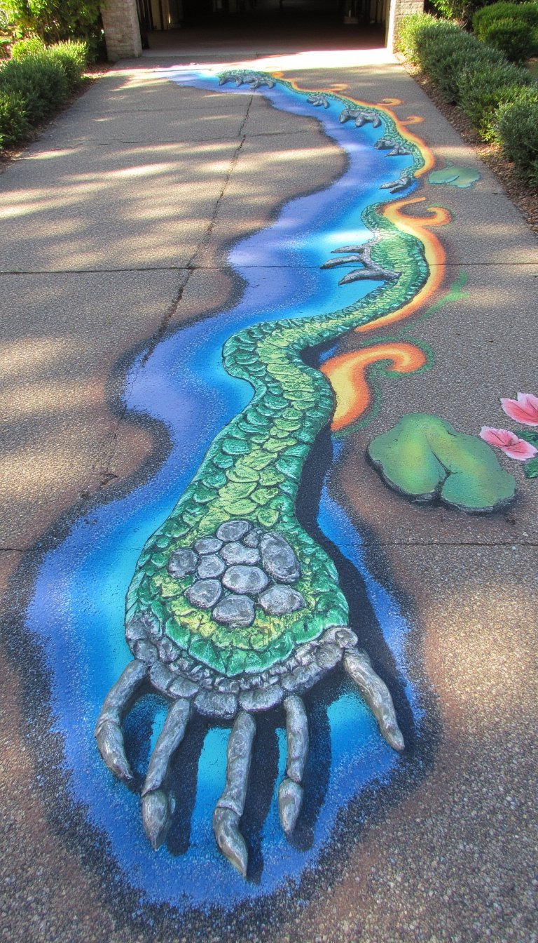 15. Fantasy Creature Footprint Trail