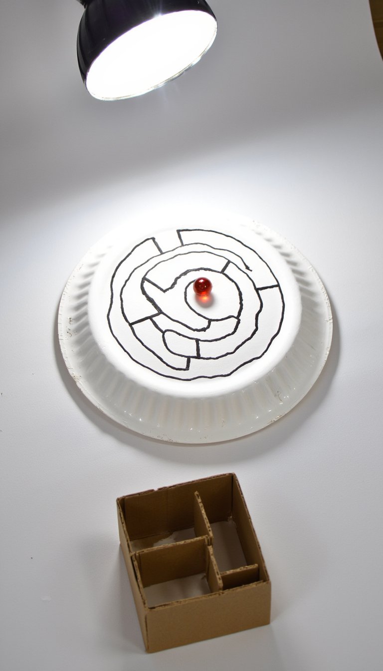 25. Paper Plate Labyrinth Game