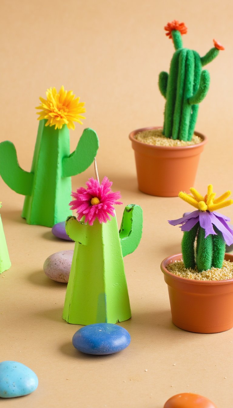 12. Egg Carton Cacti Garden