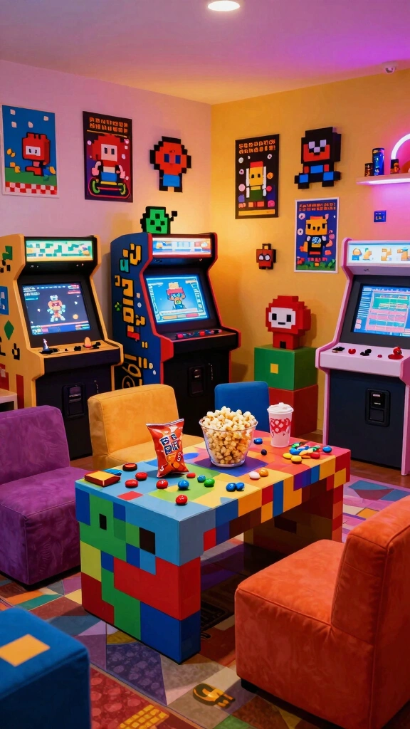 The Retro Arcade Room