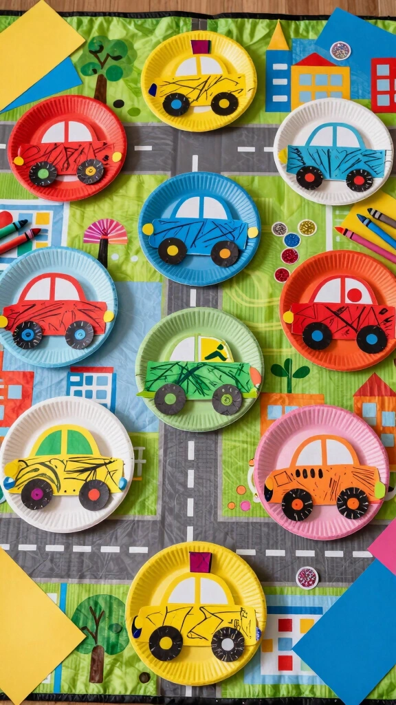 Paper Plate Cars