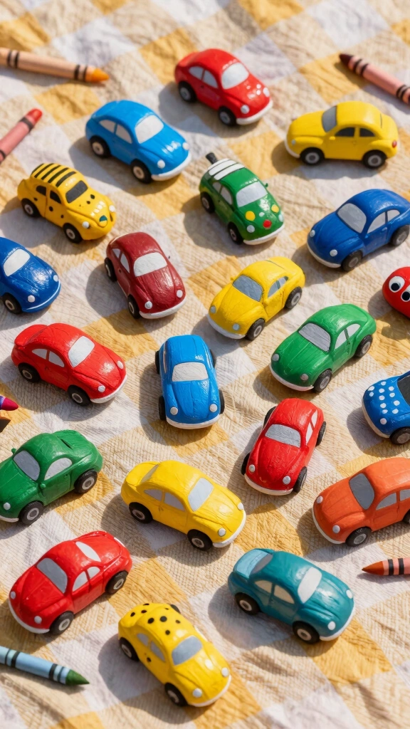 Painted Rock Cars