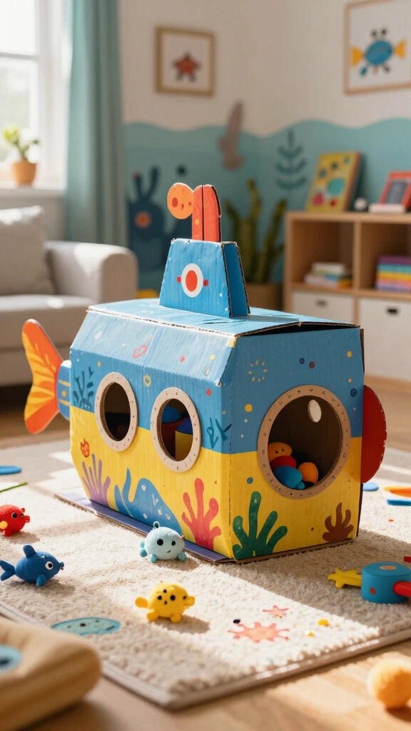 Cardboard Box Submarine