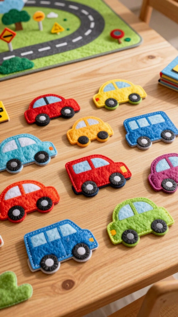 Felt Vehicle Puzzles