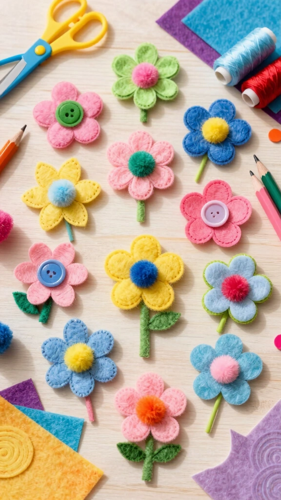 Felt Flowers