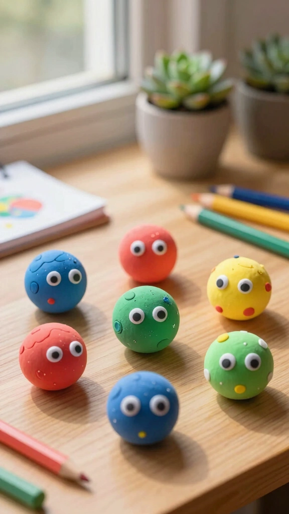 Miniature Clay Planets