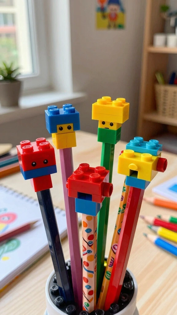 LEGO Pencil Toppers