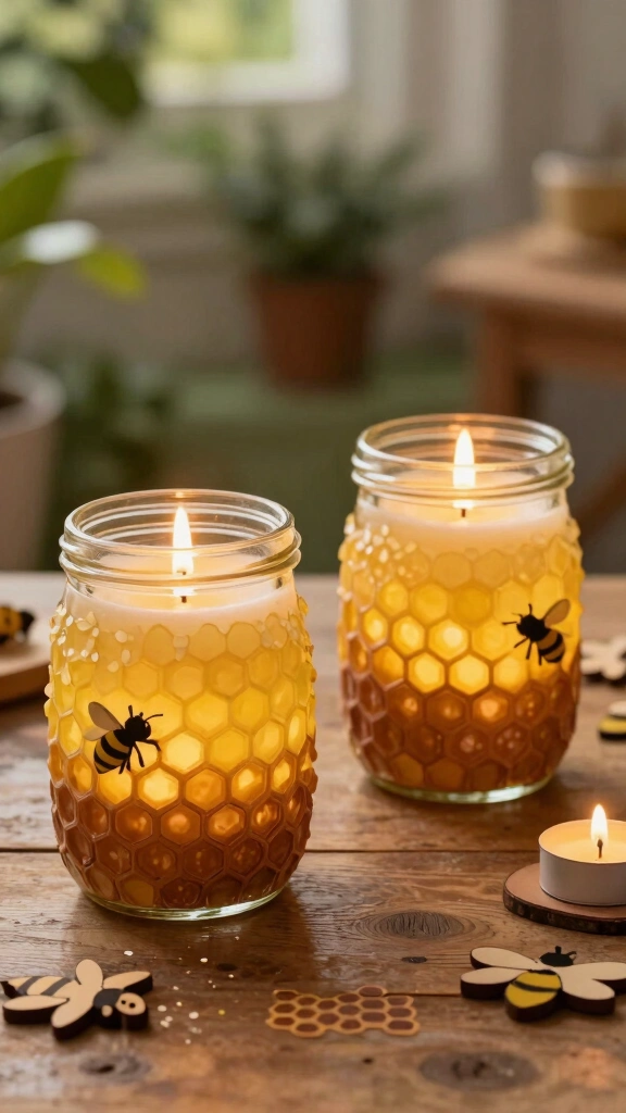 Bee Hive Candle Holders