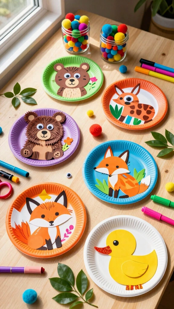 Paper Plate Animals