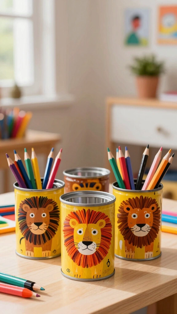 Lion Pencil Holders