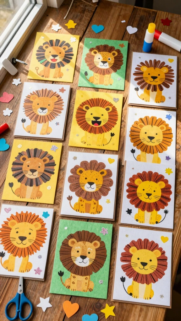 Lion-themed Greeting Cards