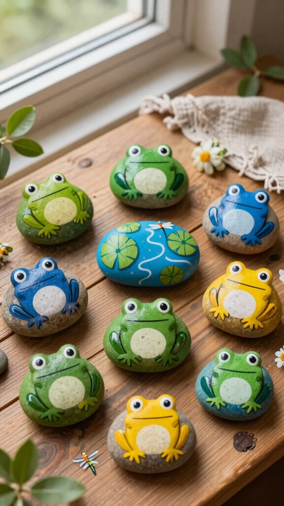 Frog Story Stones