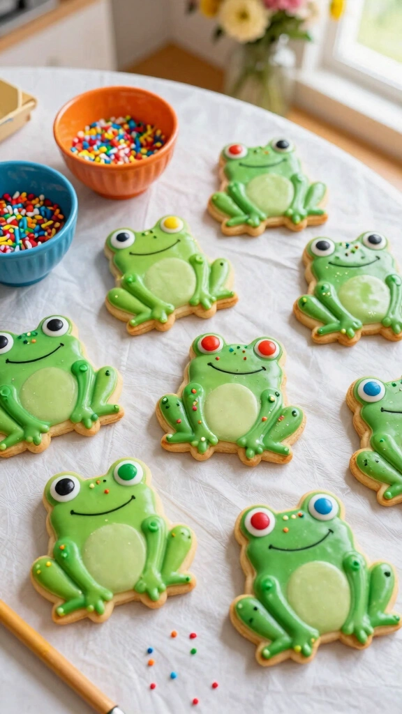 Frog-Themed Cookies