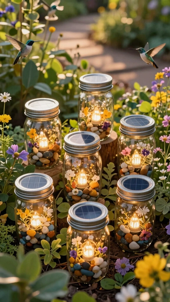 Solar Light Mason Jars