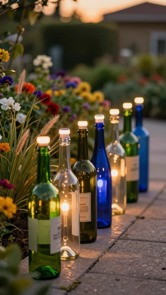 Solar-Powered Wine Bottle Lights