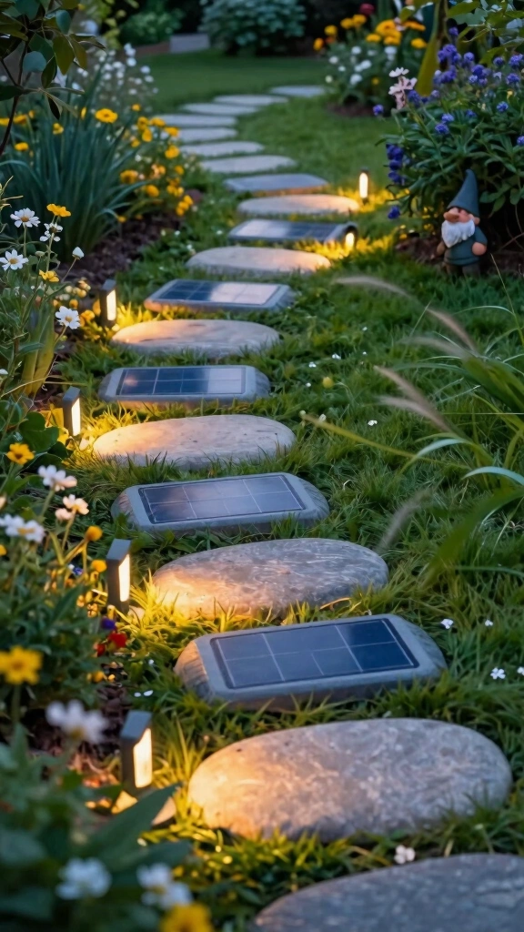Garden Stone Pathway Lights