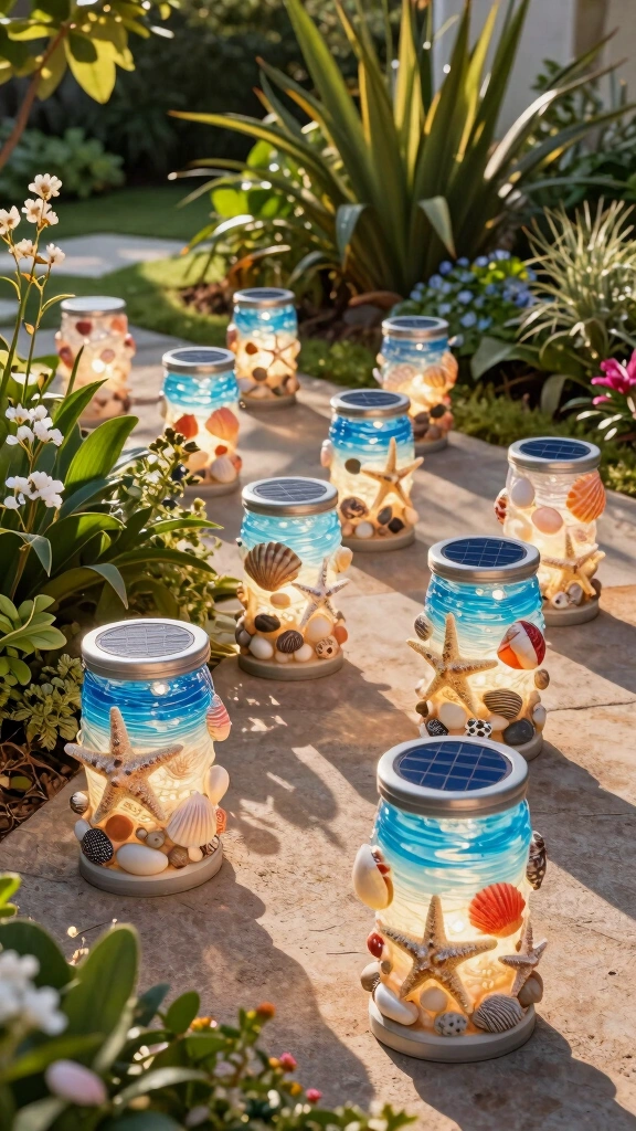 Coastal-Themed Solar Light Project