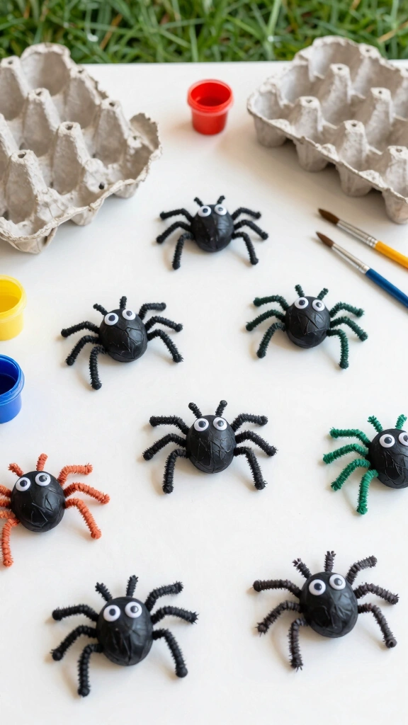 Egg Carton Spiders