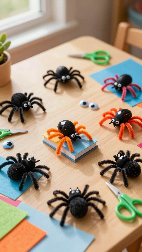 Clothespin Spiders