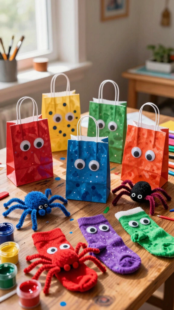 DIY Spider Puppets