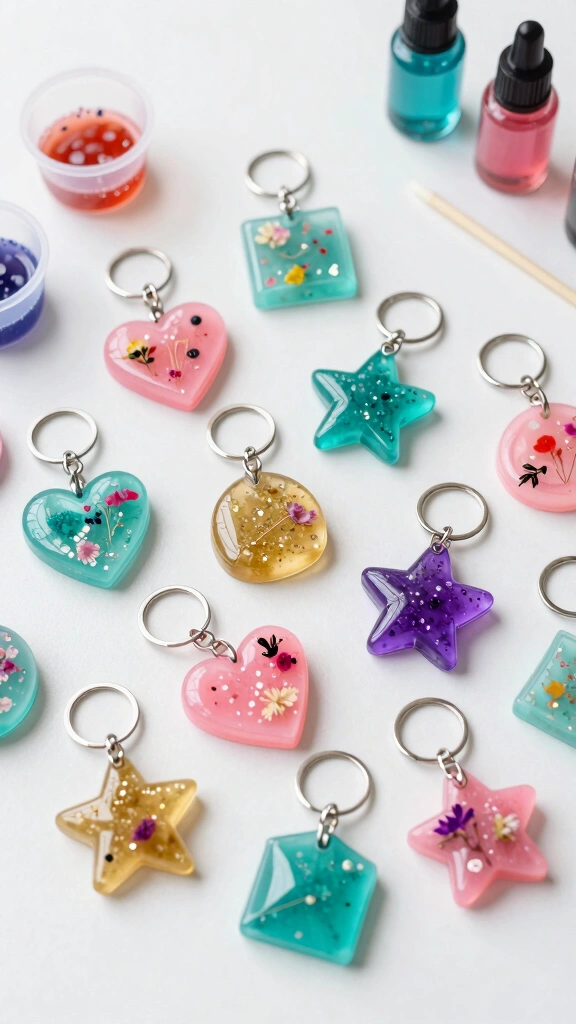 DIY Resin Keychains