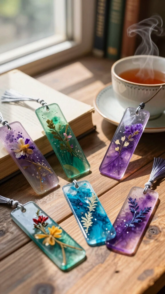 Decorative Resin Bookmarks